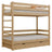 Eiken stapelbed met lade N03 natuurlijk eiken