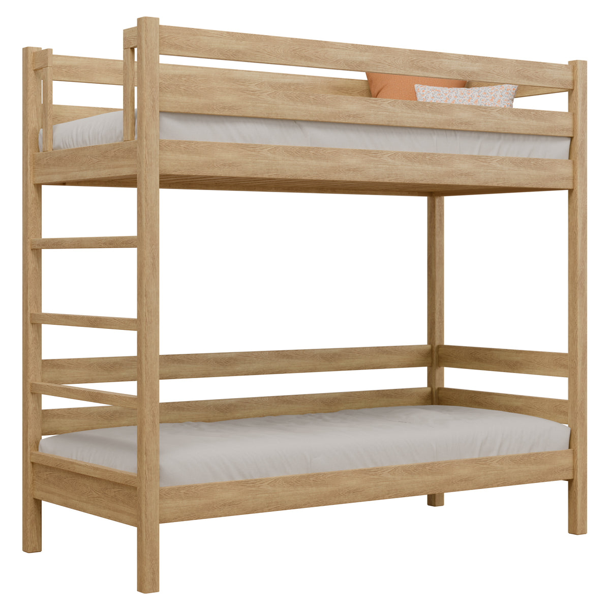 Eiken stapelbed N03 natureel eiken