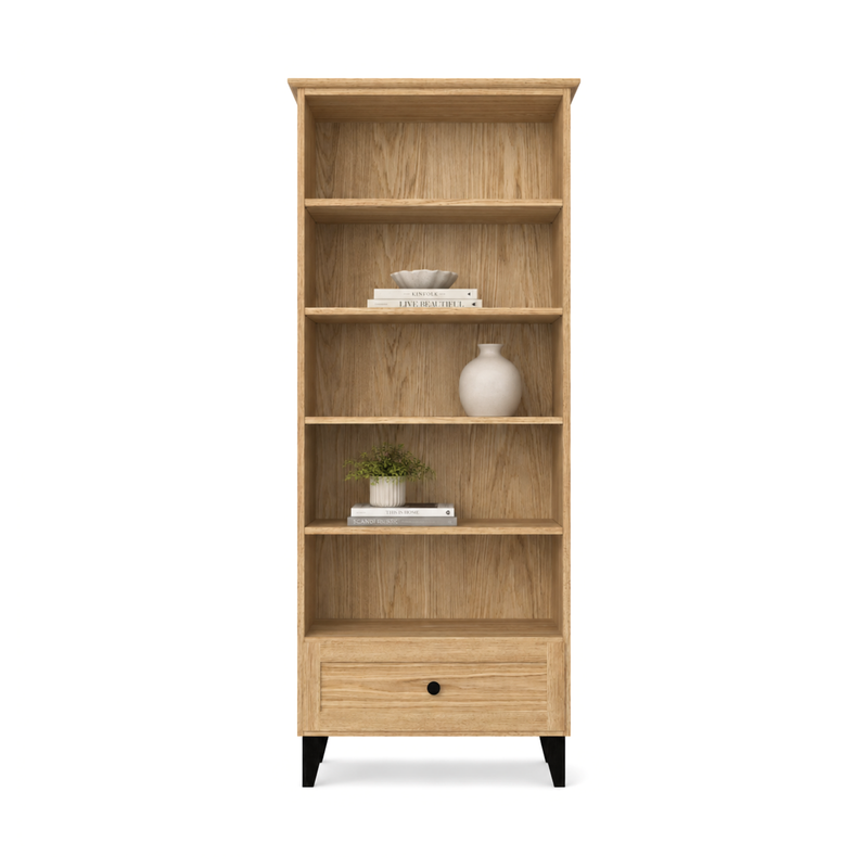 Eiken kast 1S 80 Scandi naturel eiken / zwart