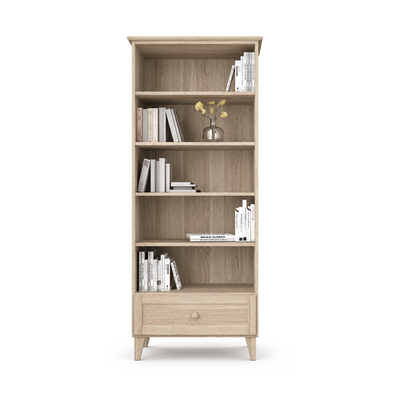 Oak shelf 1S 80 Scandi oak bleached