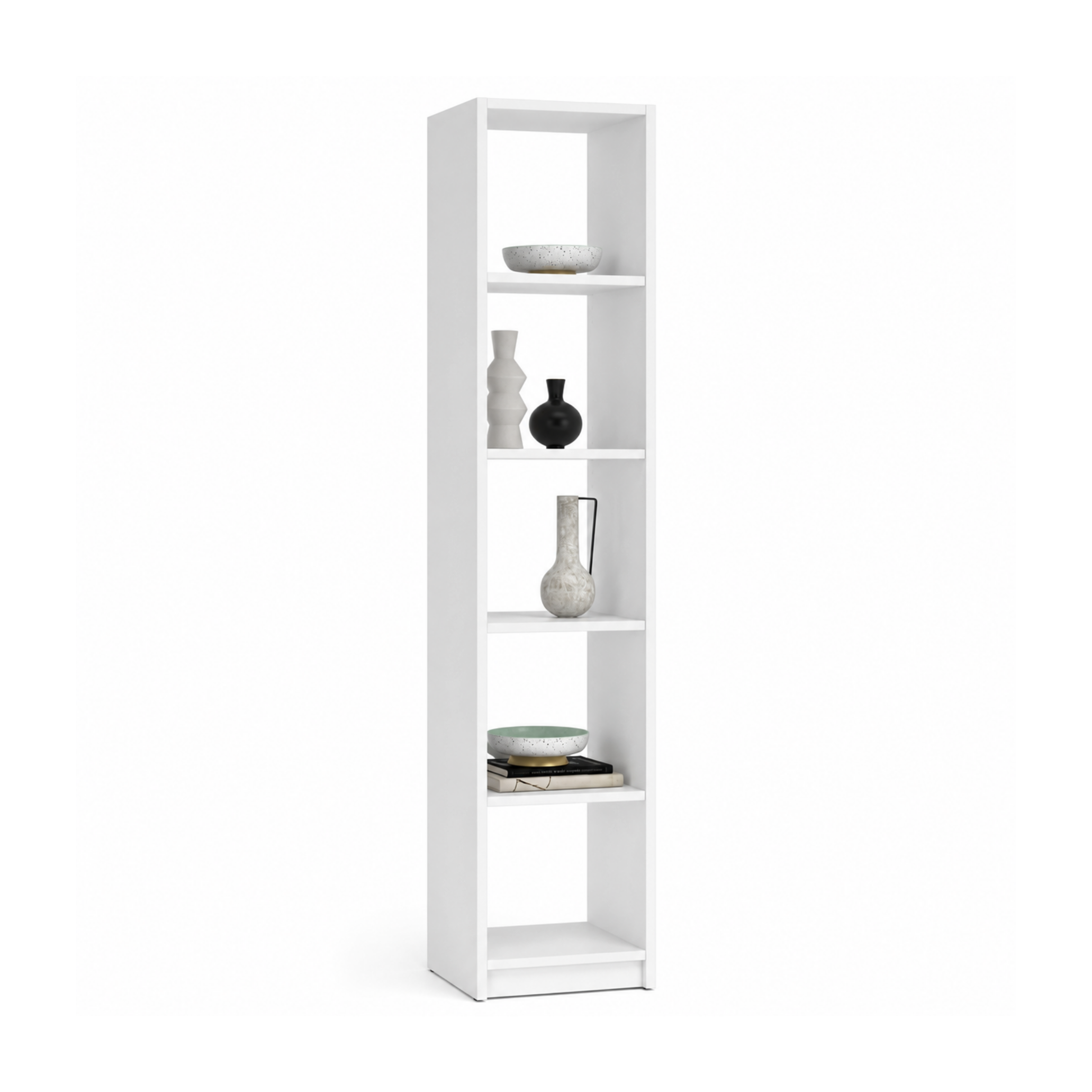 Houten boekenkast N01 wit