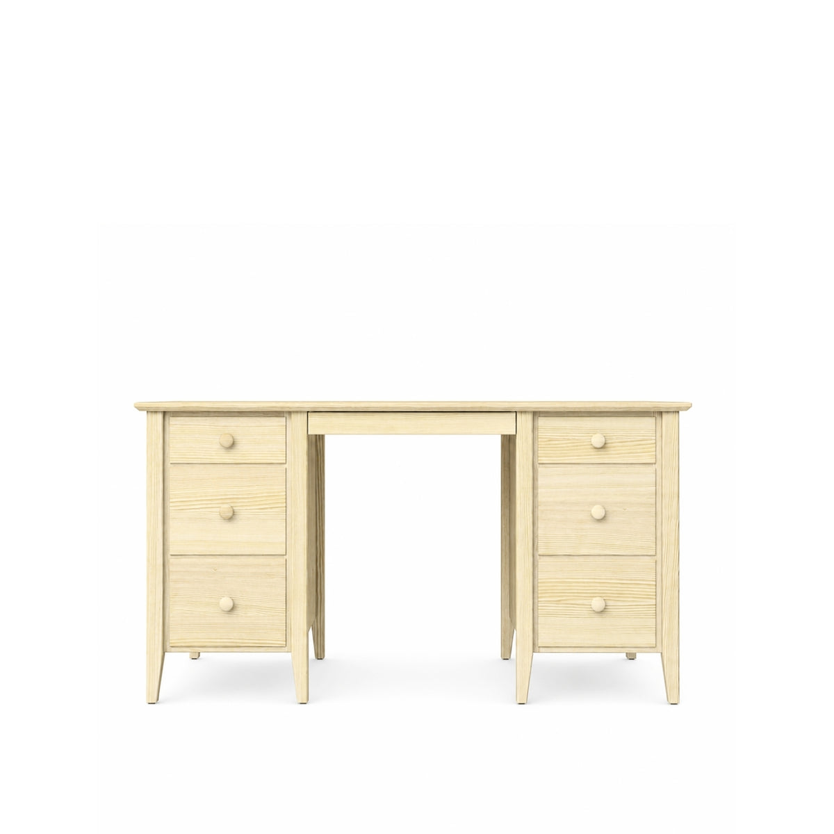 Pine desk 6S Scandi clear pine