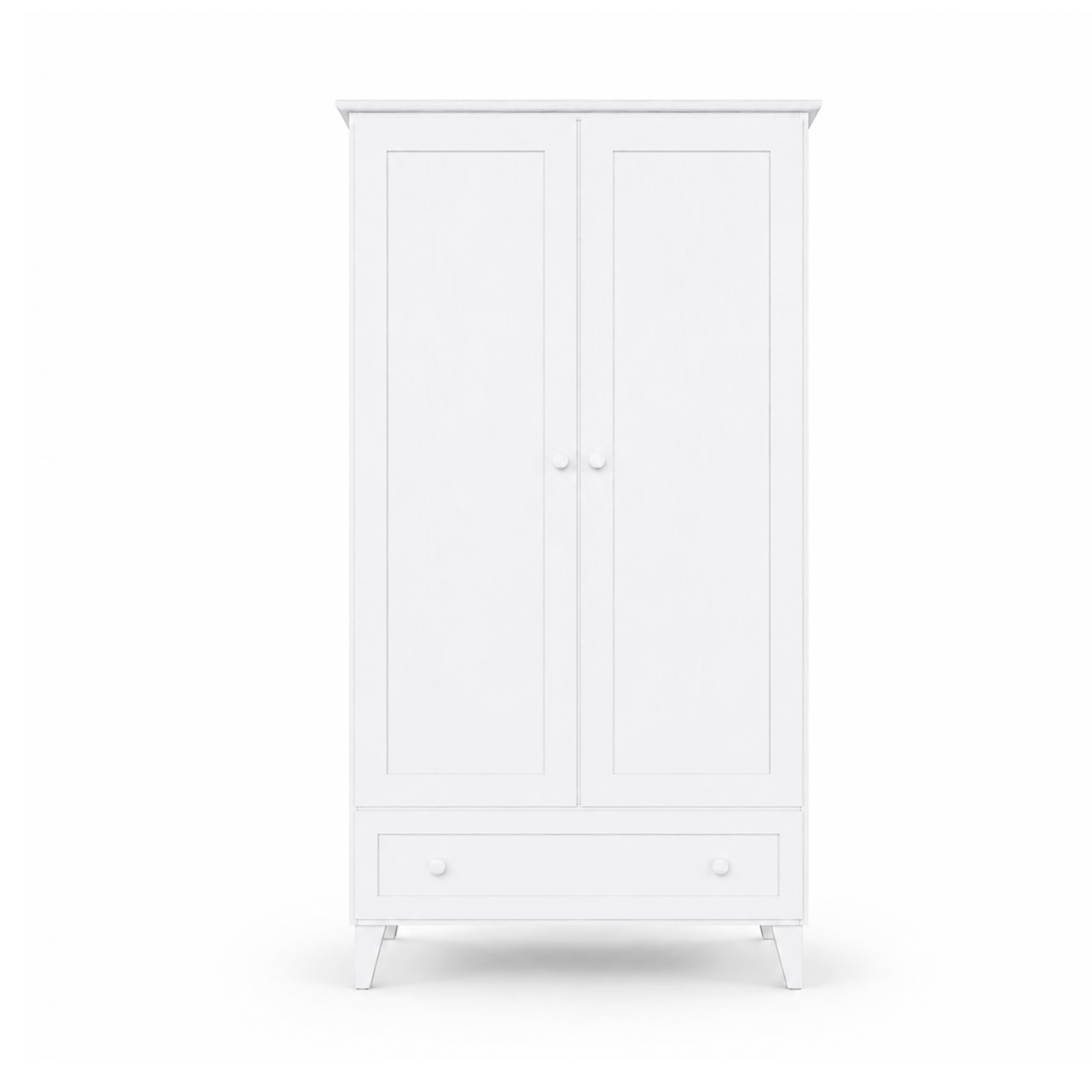 Houten kast 2D1S Scandi wit