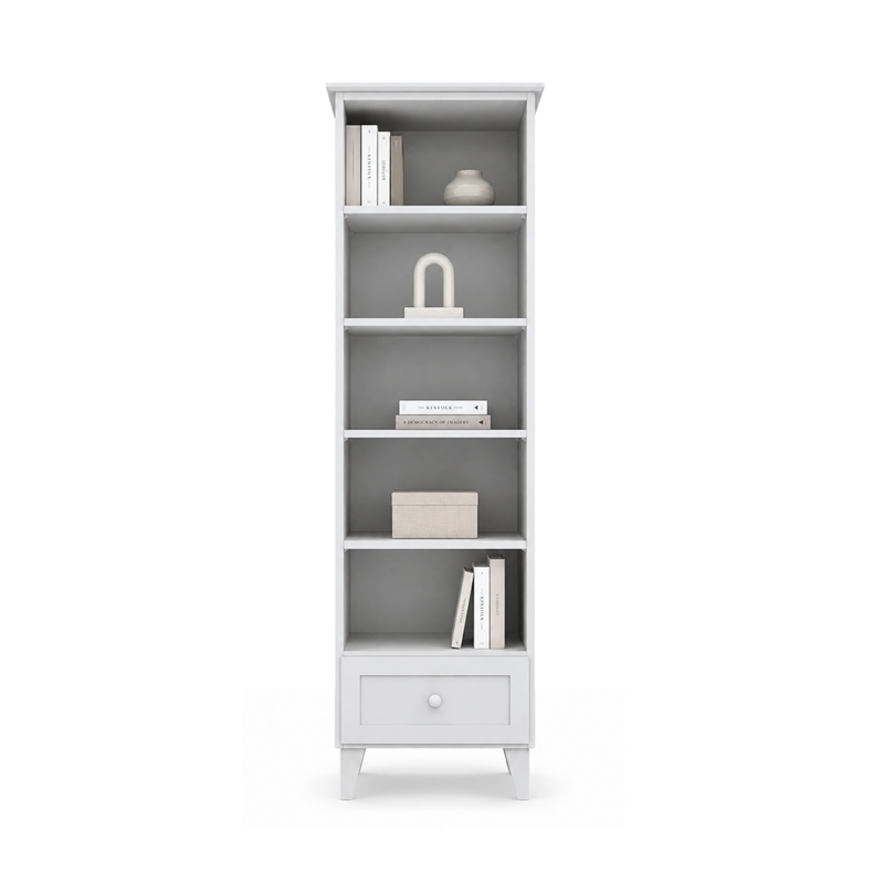 Houten boekenkast 1S 57 Scandi grijs